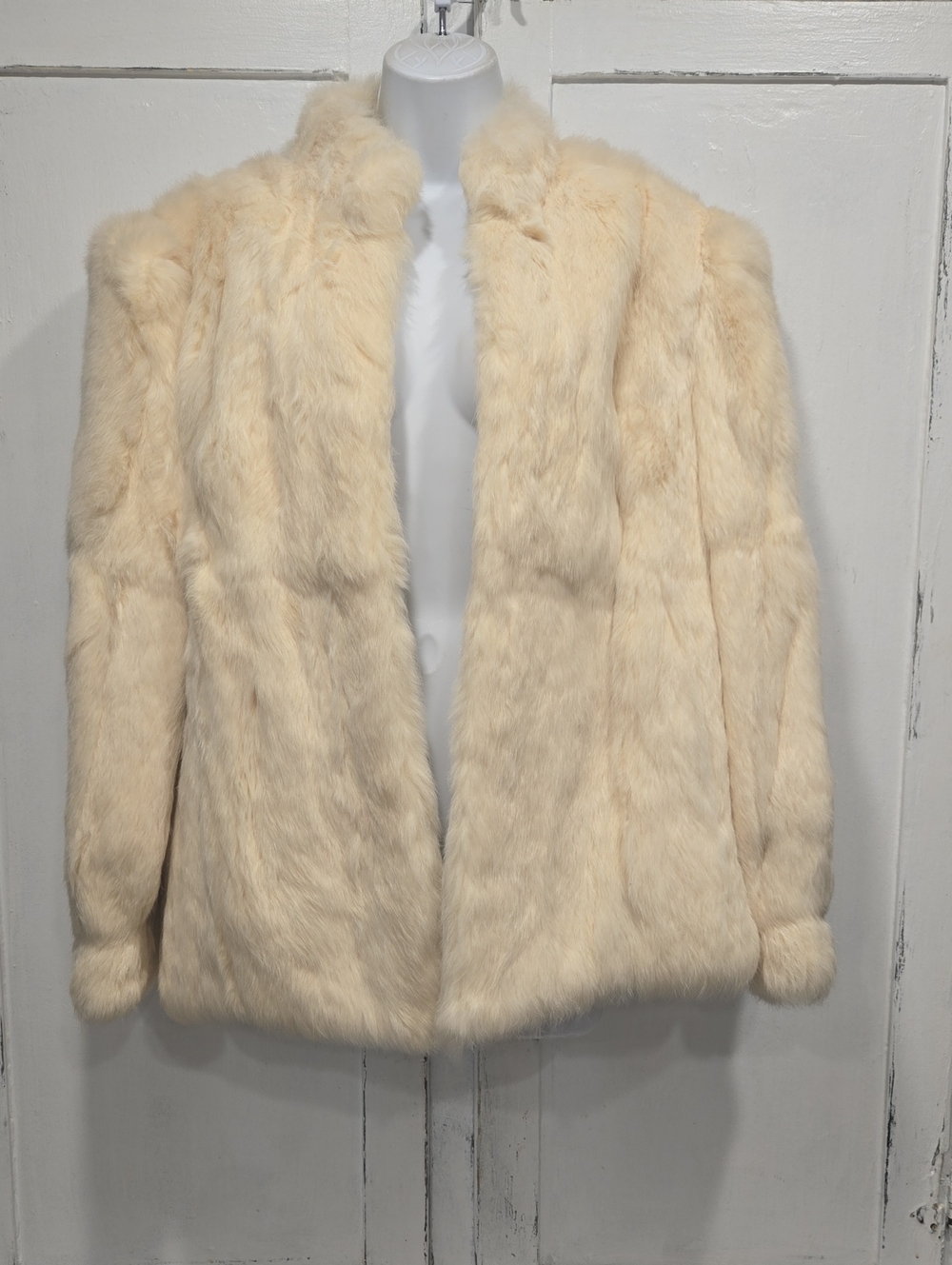 100% RABBIT FUR COAT.. #8237